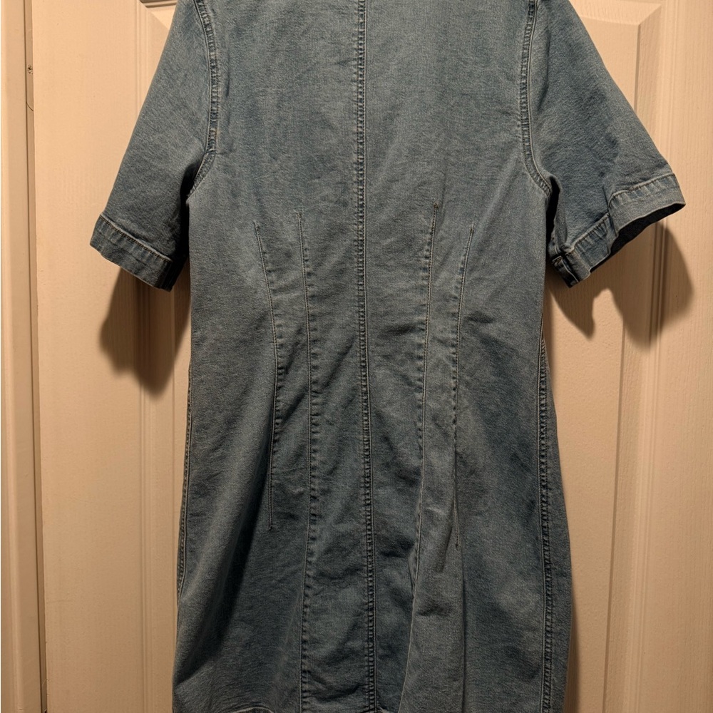 Madewell Blue Denim Button-Up Dress - Picture 4 of 4